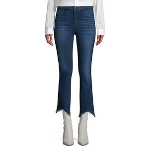 3x1 Made Here Jeans Ankle Frayed Hem Dark Blue Size 27